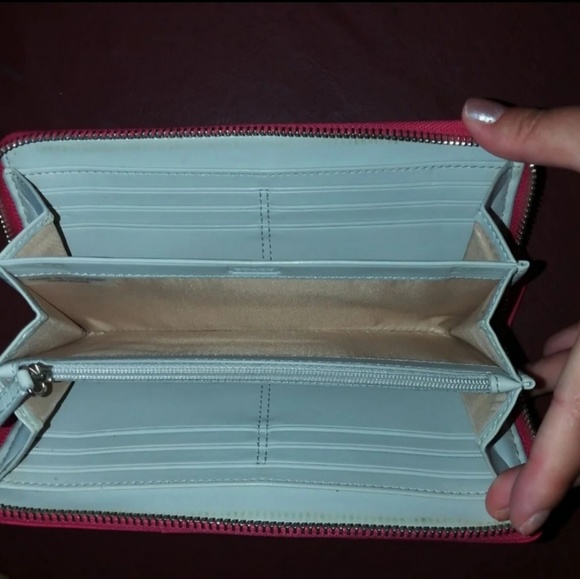 Coach Pink Leather Wallet - Picture 3 of 3
